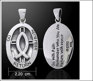 Military Cross Silver Pendant TP2920 - Jewelry